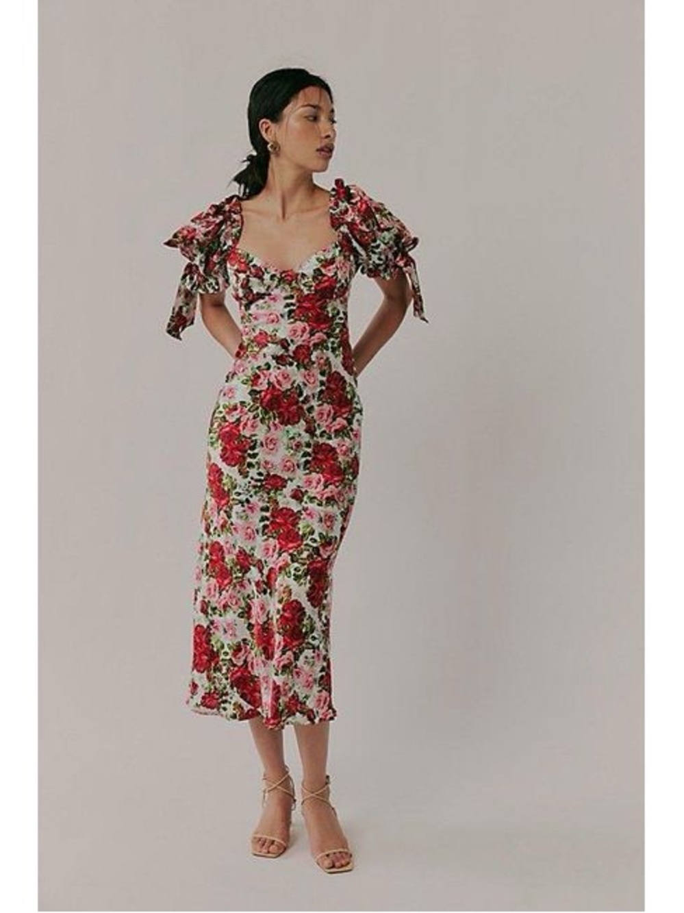 Selkie The Poet Printed Slip Dress